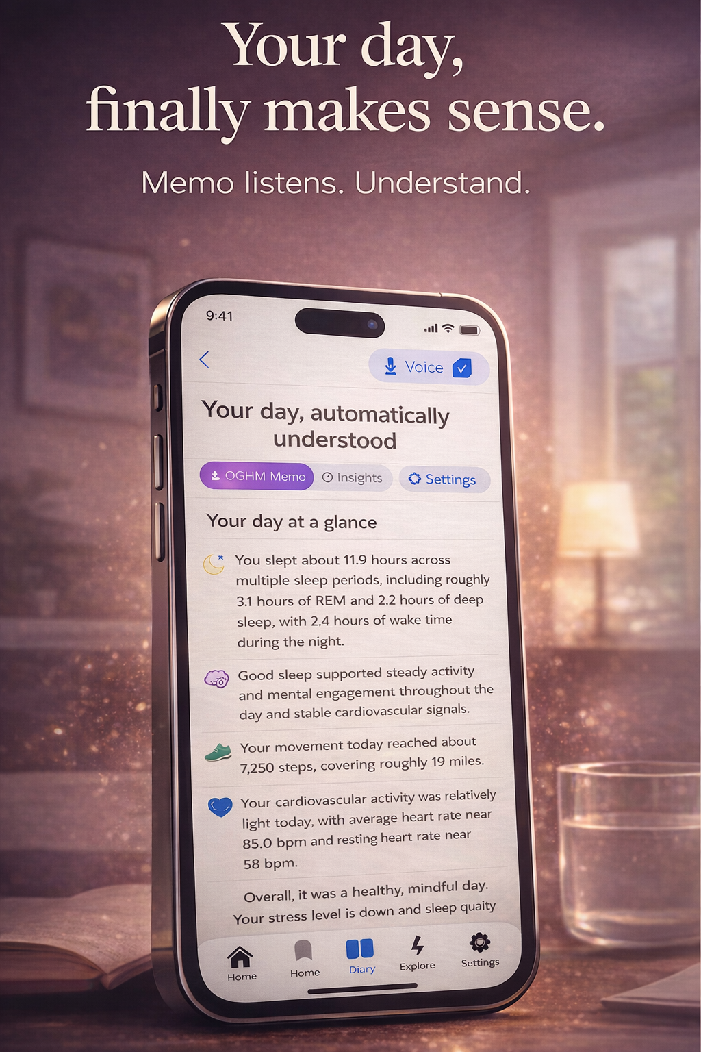 Structured insights from your own life in MemoraSync