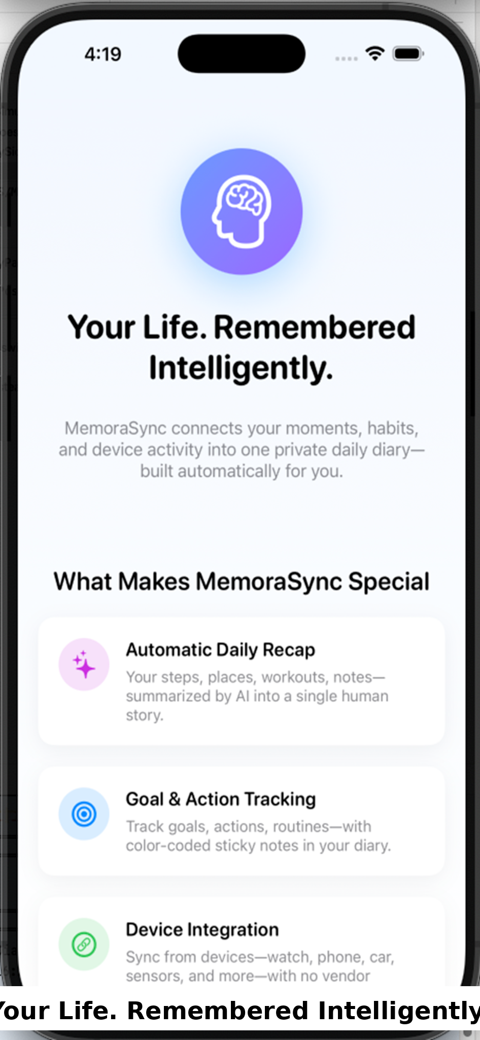 Your Life. Remembered Intelligently.