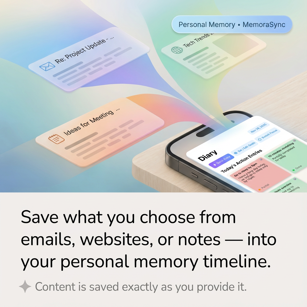 Save only what matters to you